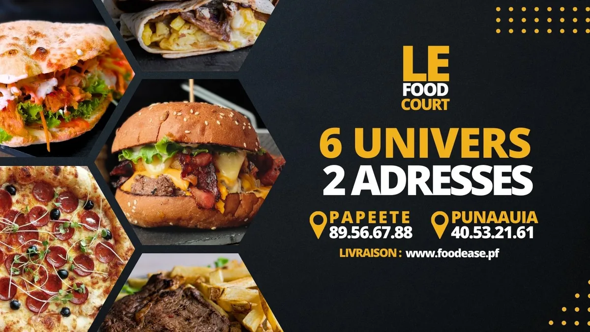 Le Food Court Papeete, burger maison